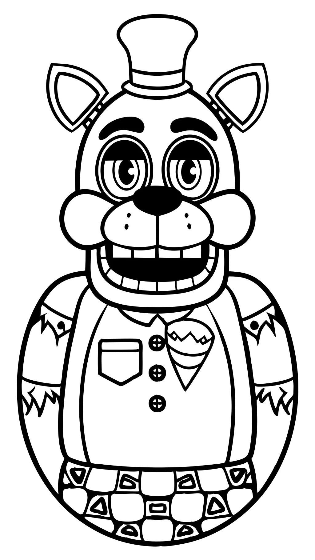 five nights coloring pages